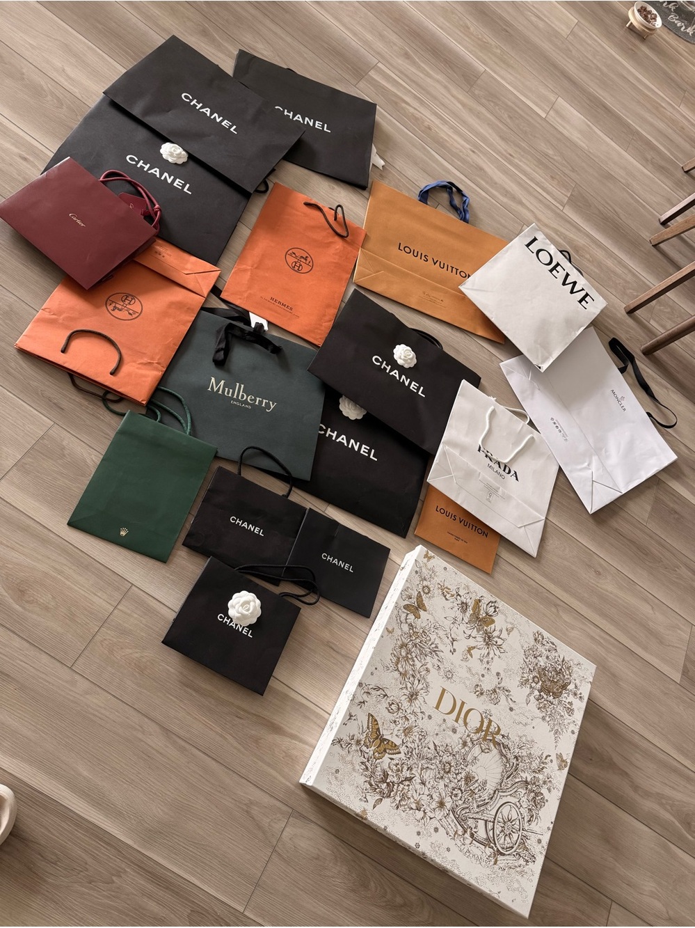 Dior Gift Box & Luxury Shopping Bags Bundle / Set
